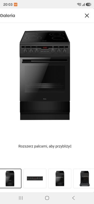 Kuchenka indukcyjna z piekarnikiem