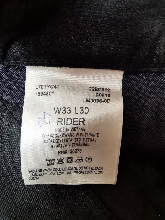 LEE RIDER W33 L30 spodnie jeansowe jeansy