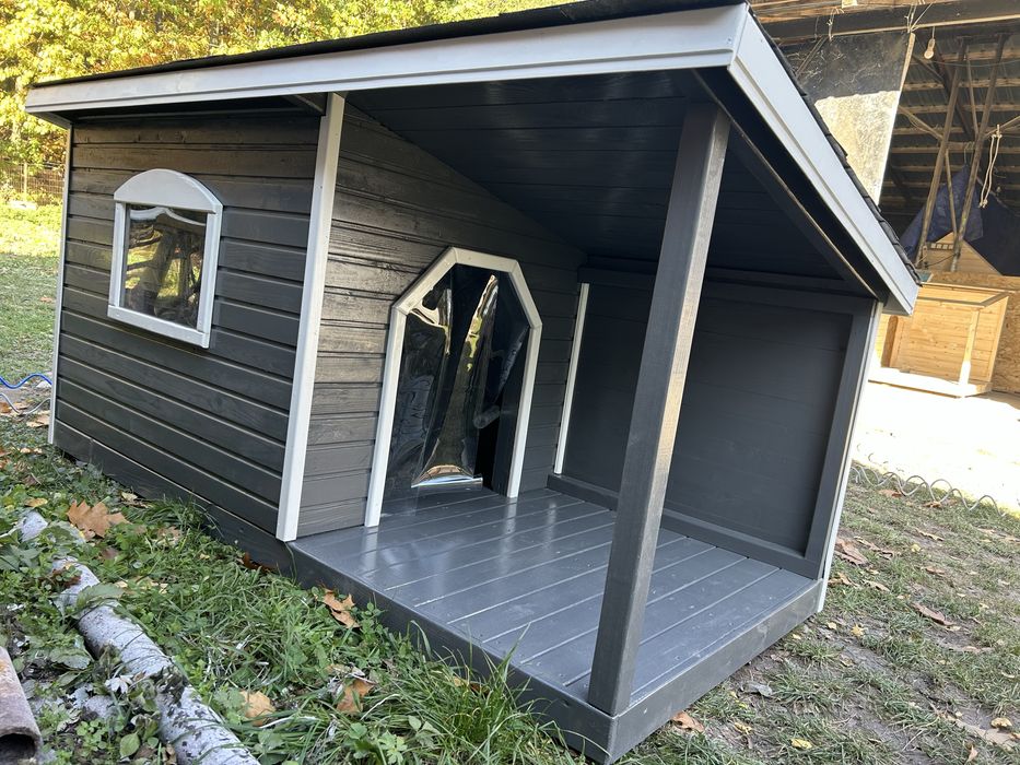 Велика будка утеплена собаці собакам песику песикам псові собача буда