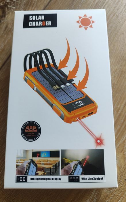 Przenośny powerbank / ładowarka solarna 20000 mAh