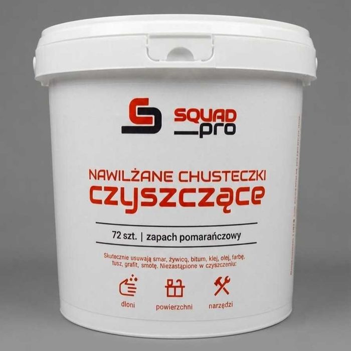 SQUAD PRO - Nawilżane Chusteczki Czyszczące, ProLine