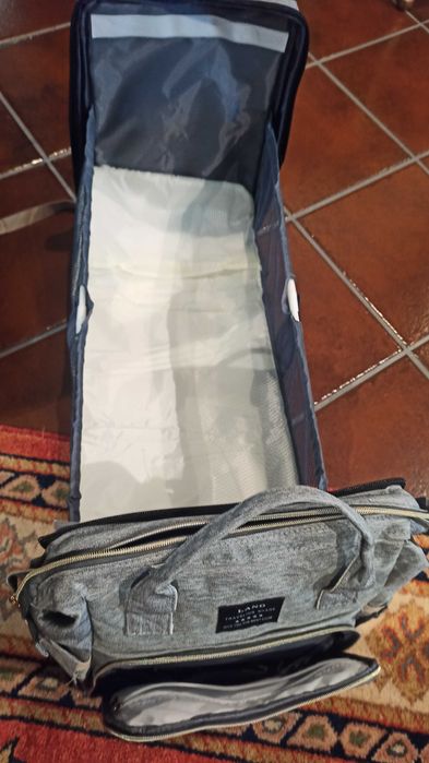 Mochila de maternidade troca fraldas e viagem + porta-bebé/marsupio