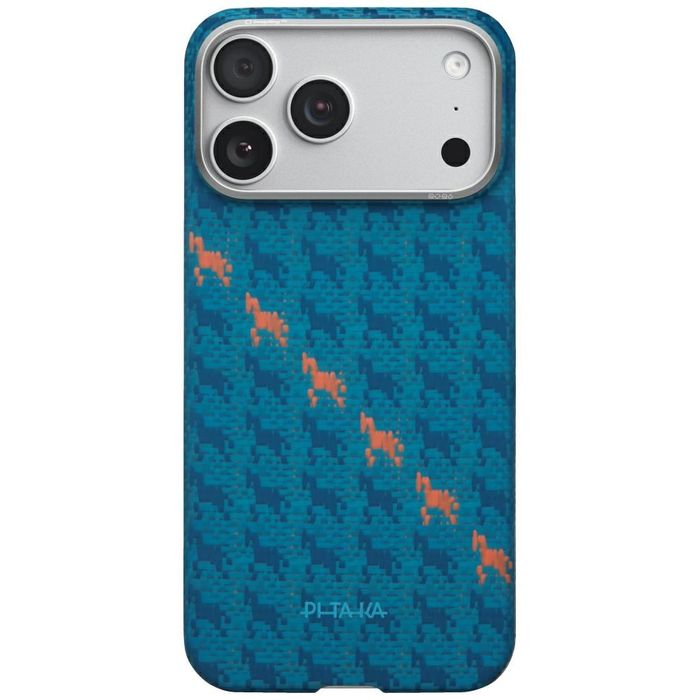 Etui PITAKA Happiness Rides Edge CaseMagSafe do iPhone 17 Pro indigo