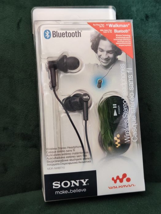 MDR-NWBT10 Słuchawki bezprzewodowe Sony Walkman bluetooth Nowe
