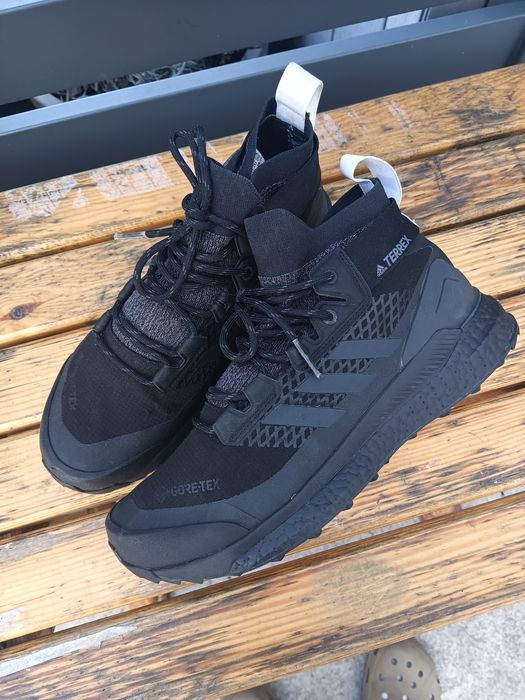 Adidas Terrex Free Hiker Gore-Tex Core Black Carbon Cloud White