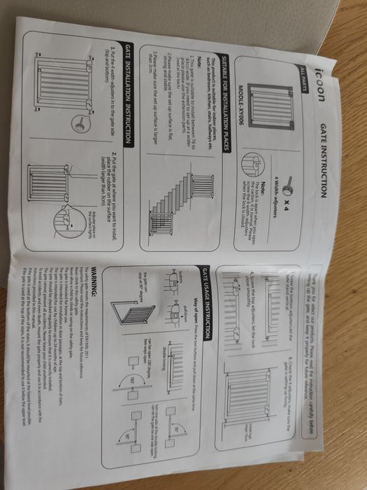 Bramka na schody zabezpieczająca