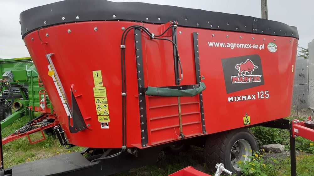 Wóz paszowy 12m3 pionowy 2-ślimaki Martin MIXMAX Nowy Gwarancja
