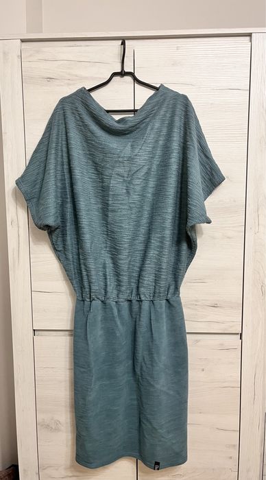 Sukienka bawełniana 44/46 nowa Bewear dresowa turkusowa