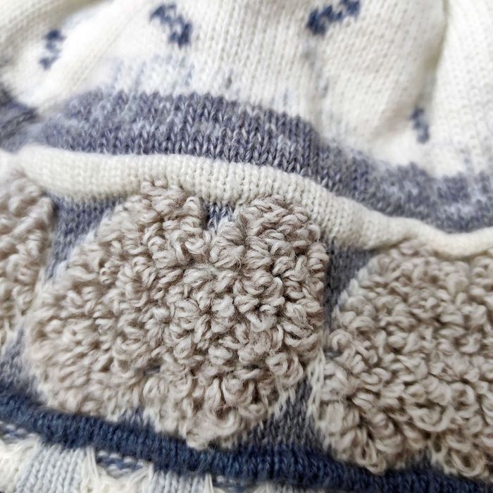 Шапка вовняна тепла подвійна р.52-58 з китичками Antex вовна акрил