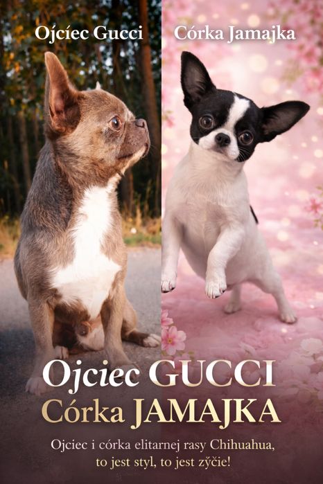 Chihuahua ** suczka** biało czarna "Jamajka " Gotowa do odbioru