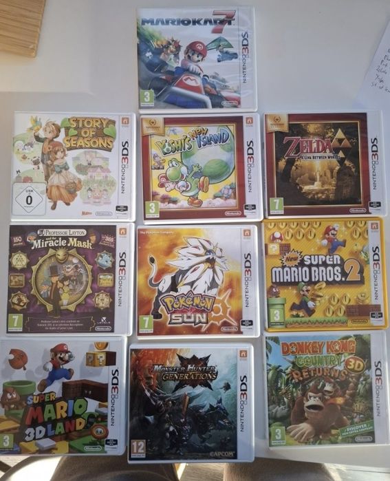 Nintendo 3ds - różne gry
