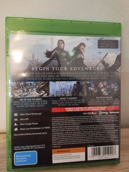 Gra na Xbox One The Elder Scrolls Online Summerset