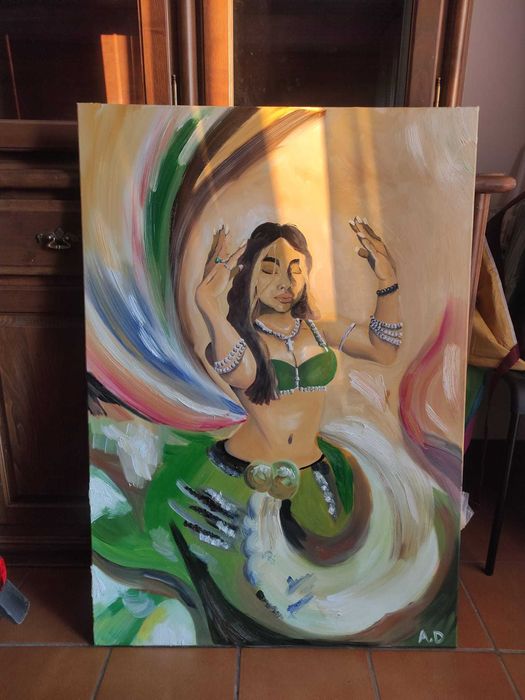 Quadro em Pintura a Óleo (TRILOGIA) – ''12 Perolas ''  Obra Única