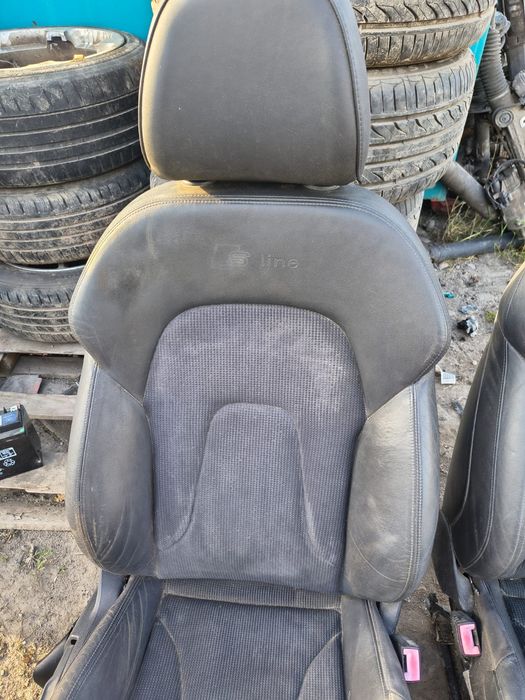 Fotele Audi A4B8 S-LINE Polskore Stan bardzo dobry Kompletne Wysyłka