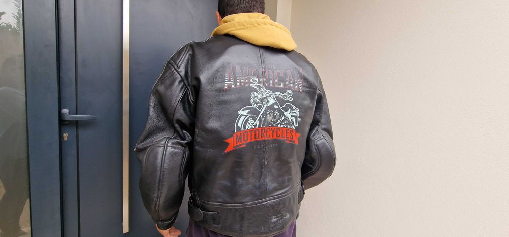 Casaco couro com proteções motar64284166407937121