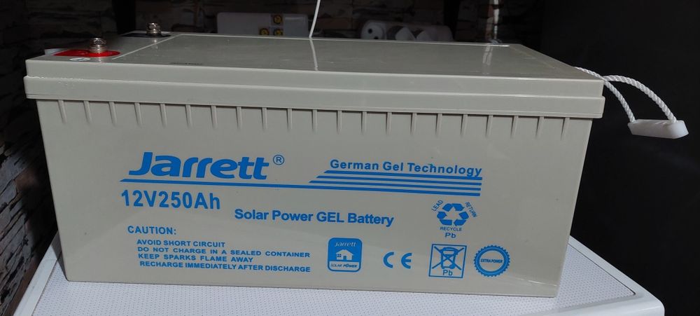 Гелевый аккумулятор Jarrett 250A on 12v