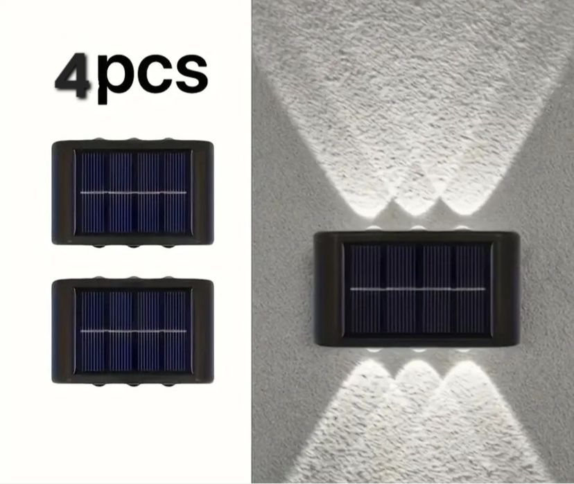 Lampy solarne scienne 4 szt Wodoodporne
