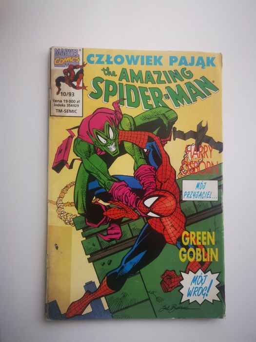 Tm-Semic. Spider-Man 10/93. Poklejony taśmą