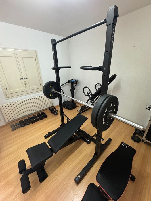 DOMYOS Weight Training Rack 500 & Dip Supports