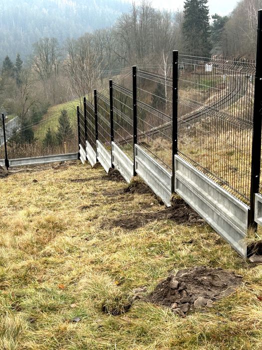 Ogrodzenie Panelowe 3D ogrodzenia Panele KOMPLET Transport