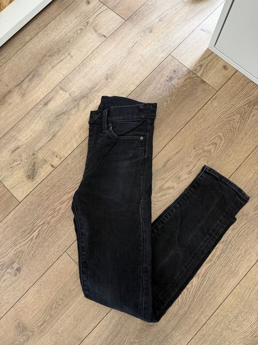 spodnie jeans levis czarne