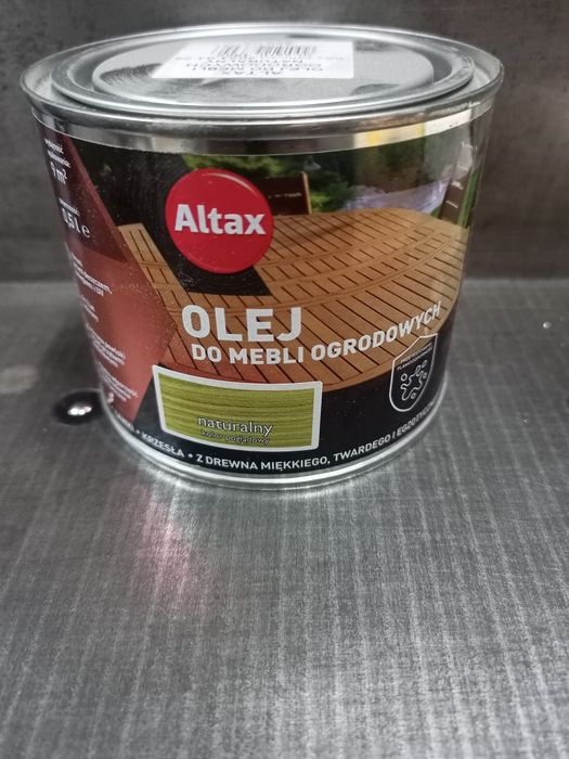 Olej do Mebli ogrodowych ALTAX 9 puszek po 0,5 litra warto !!