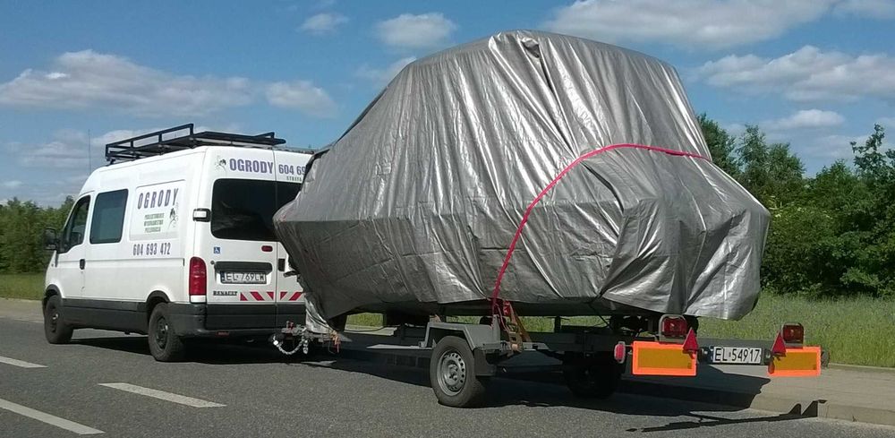 Łódź kabinowa, spacerowa, silnik Volvo i wózek. SPADEK CENY CO DZIEŃ