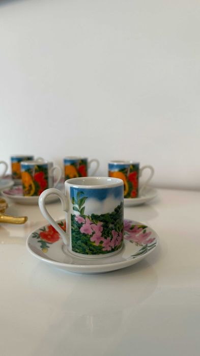 Conjunto de 6 Chávenas de Café - Porcelana Schmidt