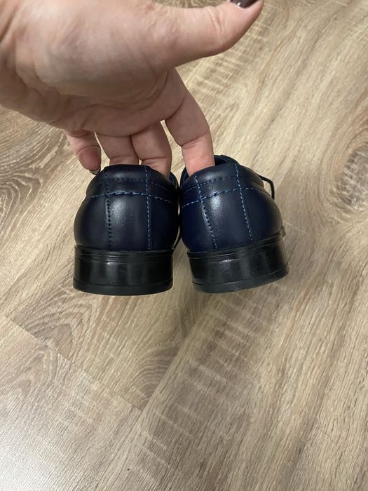 Buty eleganckie granatowe do komunii 33, wkładka 21,5 cm