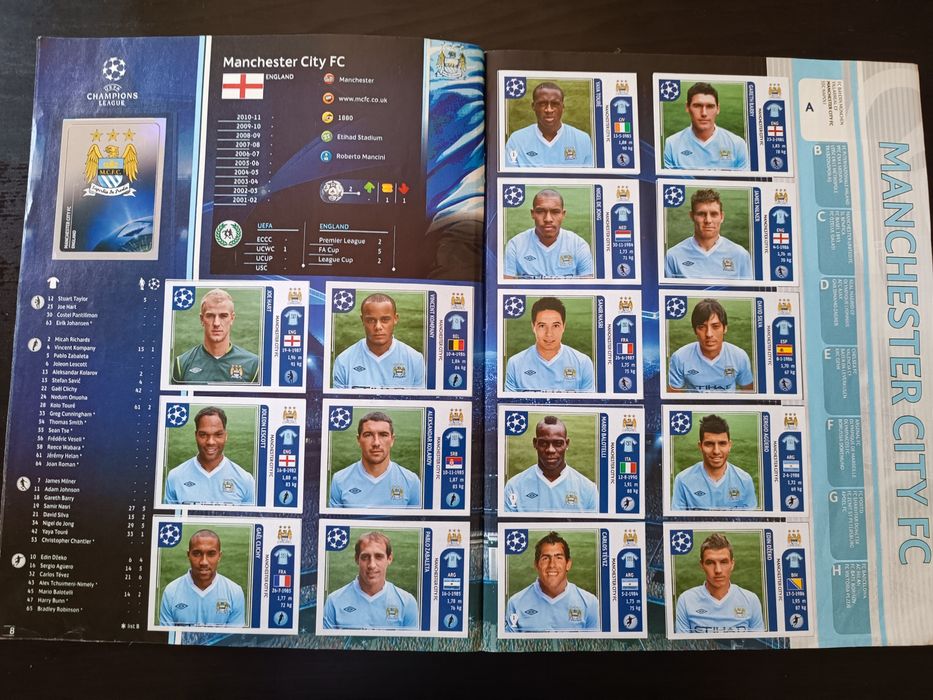 Caderneta futebol Champions 2011/2012 completa