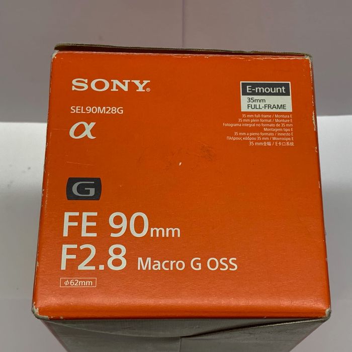 SONY SEL90M28G Macro G OSS FE 90mm f2.8 Obiektyw uszkodzony KOMPLET