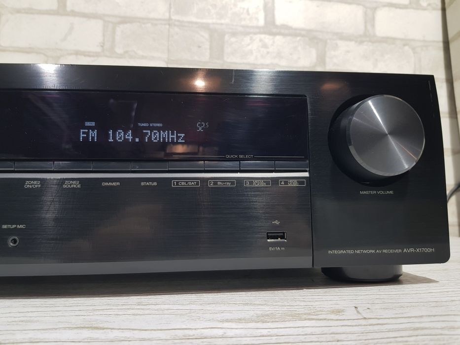 7.2 AV ресивер DENON AVR X1700,+1,7*145Вт Wi-Fi 8K, Bluetooth,Spotify