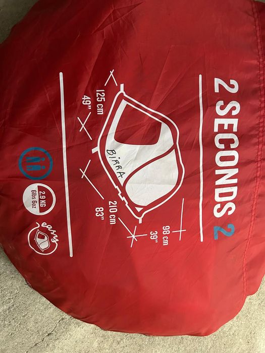 Tenda Quechua 2 Seconds Vermelha 2pax