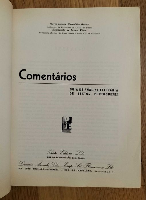 L Buescu / H Viana - Comentários-guia de análise literária textos port