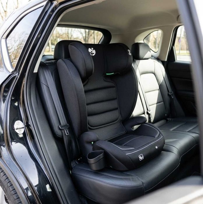 Fotelik Samochodowy 15-36 kg 100-150 cm ISOFIX Dla Dziecka I-size ECE R129 Czarny + GRATISY