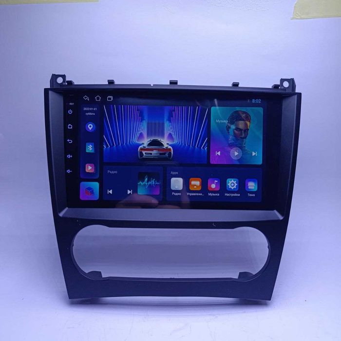 Магнітола Mekede 9"  Mercedes C-class W203 CarPlay GPS WiFi Мерседес