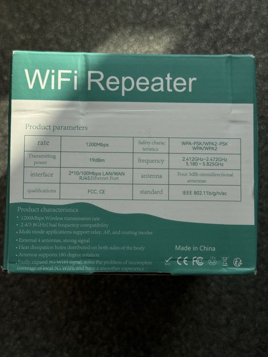 Repeater.  Wi FI