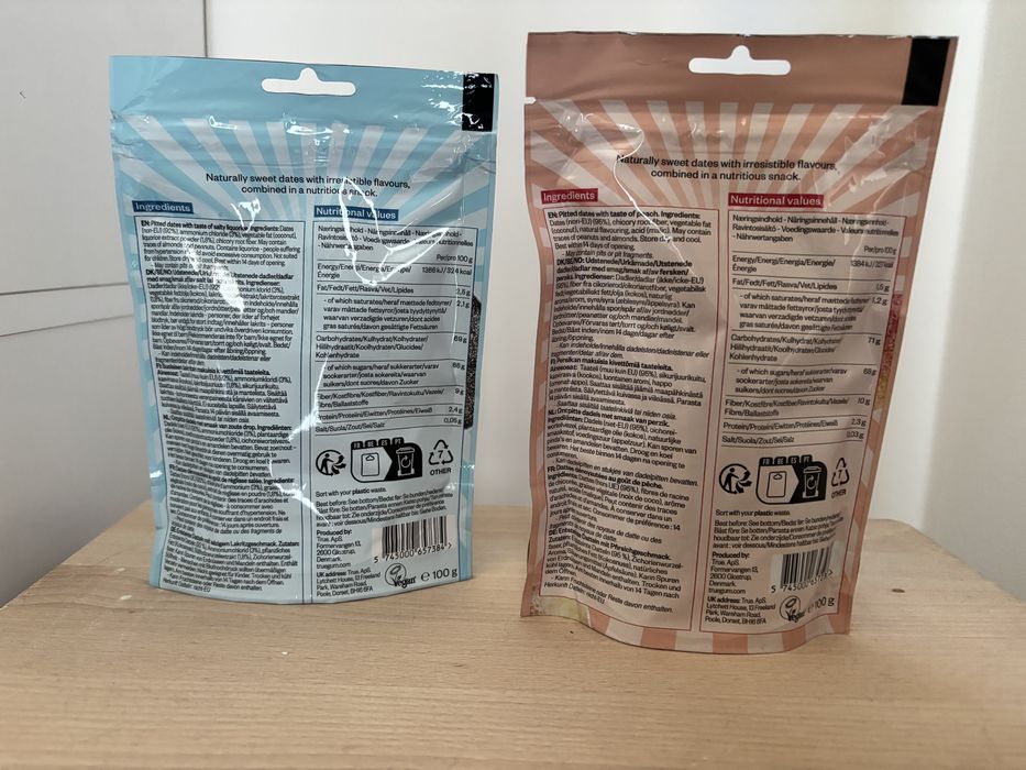 Daktyle TRUE DATES dwupak lukrecja i brzoskwinia