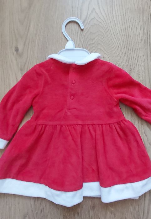 Nowa sukienka świąteczna F&F, sukienka na święta, 3-6 m-cy, 62-68 cm