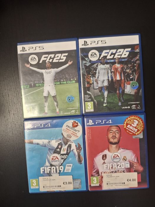 Fifa 19 ps4/ fifa 20 ps4/ fc 25 ps5 e fc 26 ps5