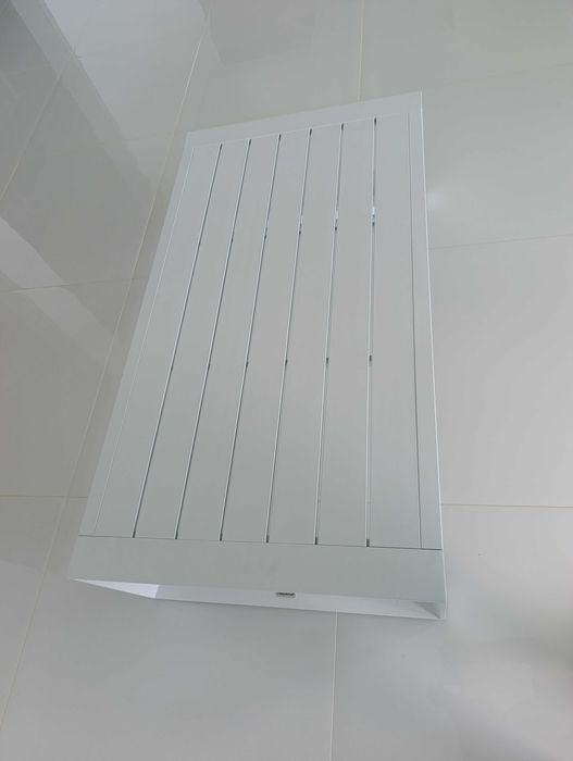 Mesa de Centro Exterior Hespéride Allure Alumínio Branco 130x70 cm