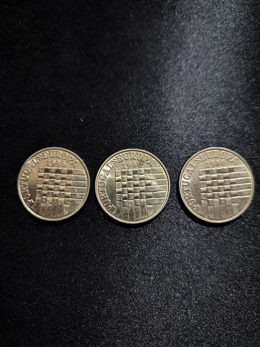 Moedas 25$ comemorativa 25 de abril 1986