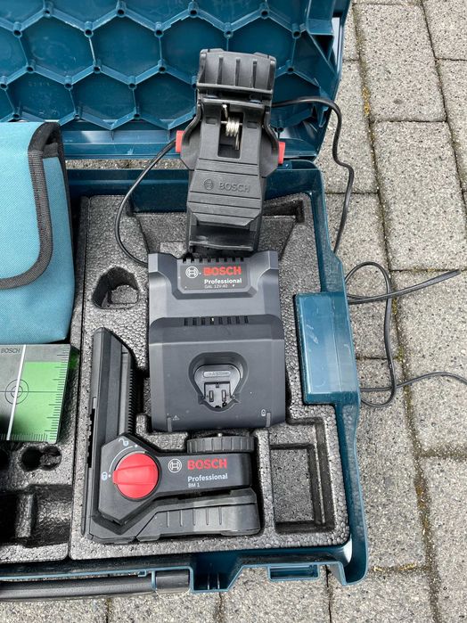 Laser krzyżowy zielona linia 3*360 Bosch GLL 3-80 CG L-BOXX