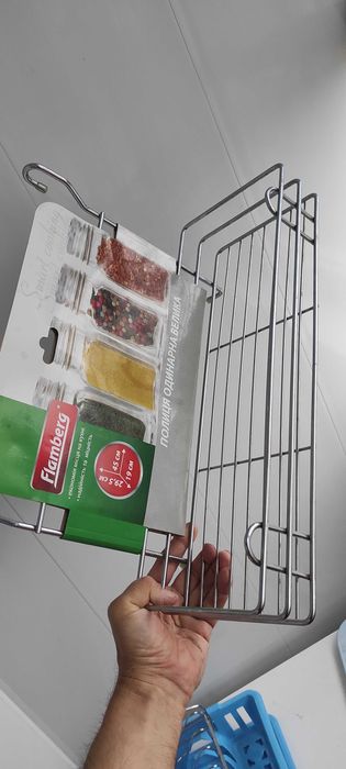 кухонна полиця на рейлінг