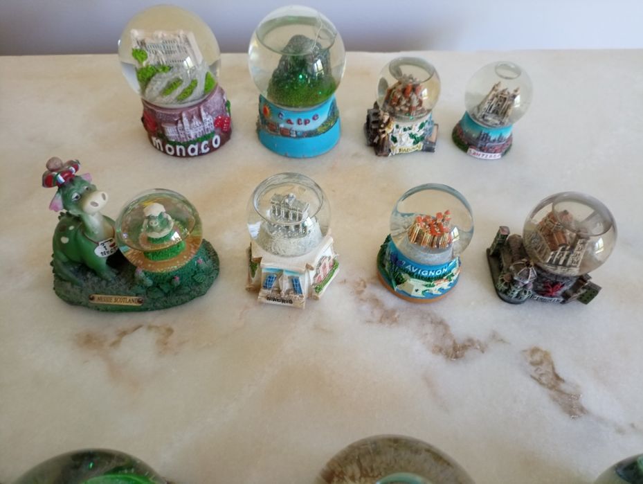 20 Globos de Neve países