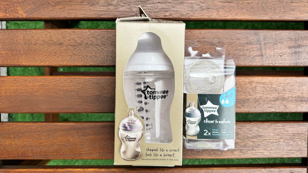 Tommee tippee szklana butelka szklana + smoczki (nowe!)