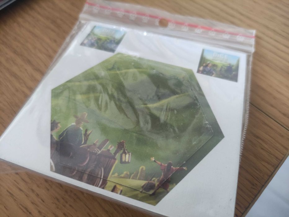 Dice Settlers Gra Planszowa Mini dodatek kafel kostka promo karta