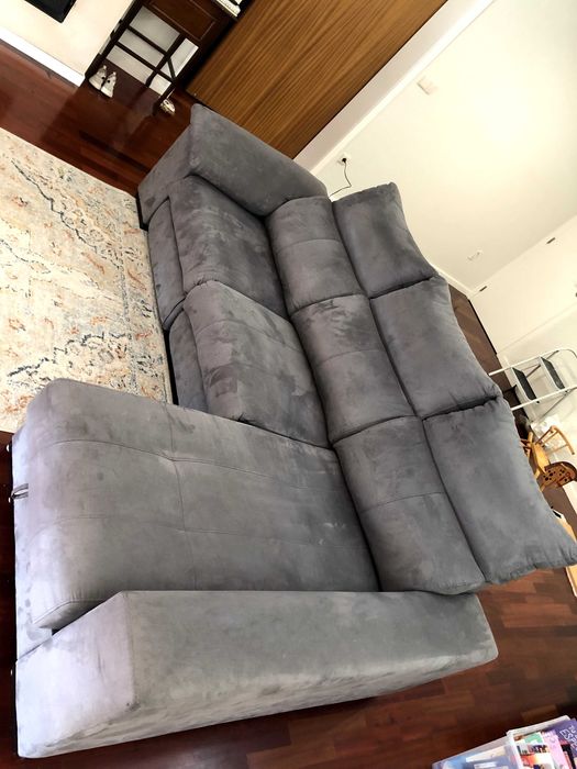Sofá Chaise Long cinza