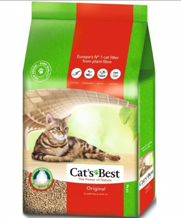 2x Żwirek dla kota CATS BEST Original 30 L 13kg rez. P.Ania