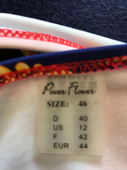 Dwuczęściowy strój kostium kąpielowy wiązany XXL/44